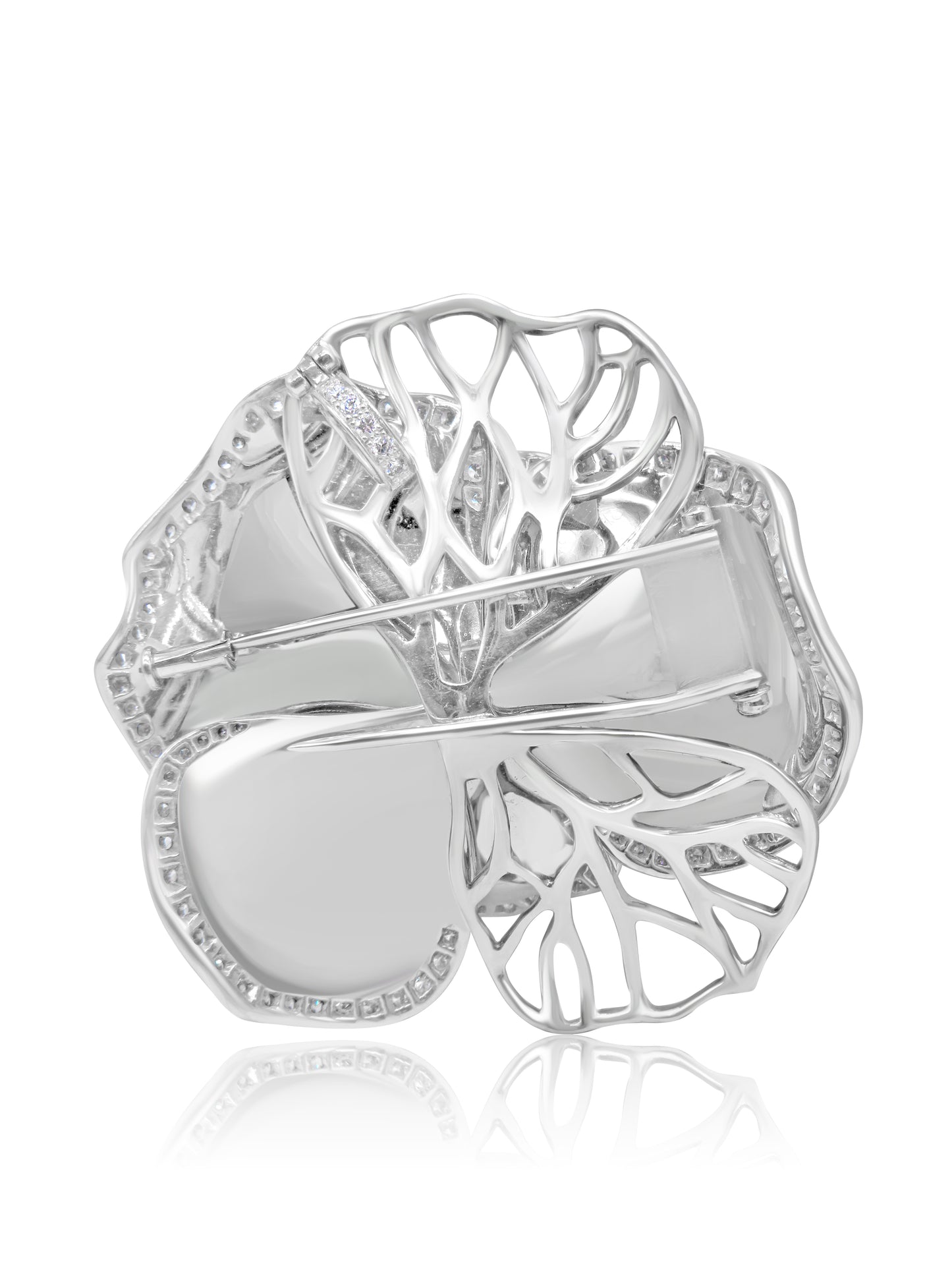 Diamond Flower Necklace & Brooch