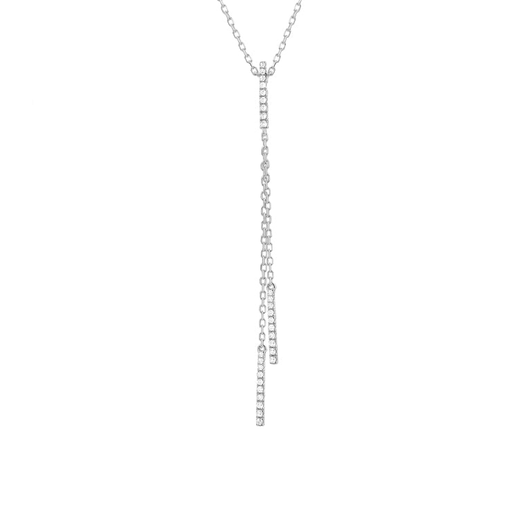 Delicate Diamond Drop Pendant