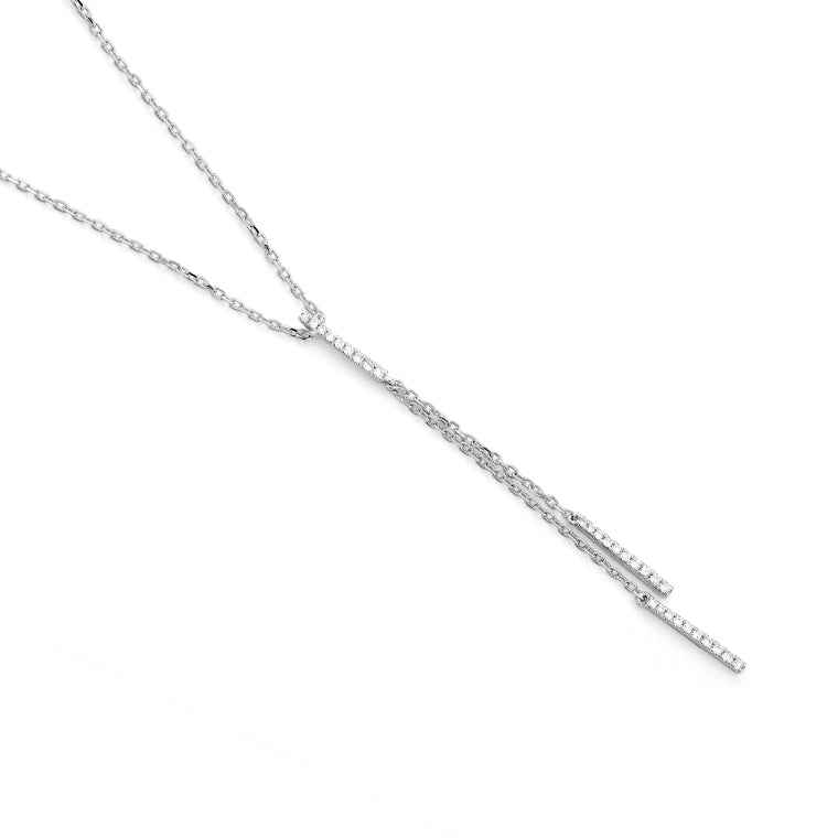 Delicate Diamond Drop Pendant