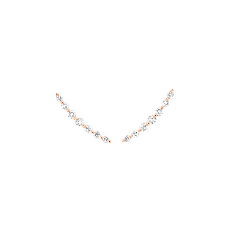 Diamond Arc Earrings