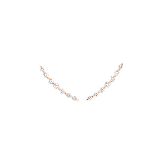 Diamond Arc Earrings