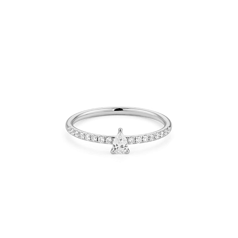 Pear-Cut Diamond Band