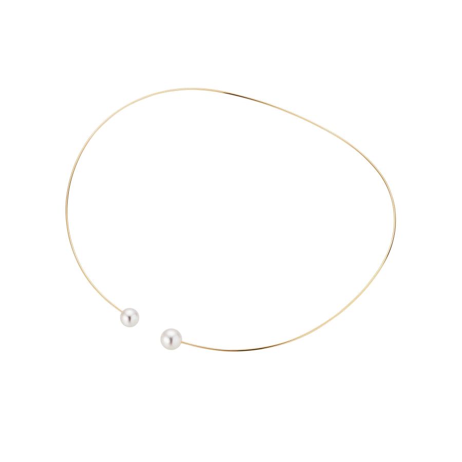 Gold Pearl Choker