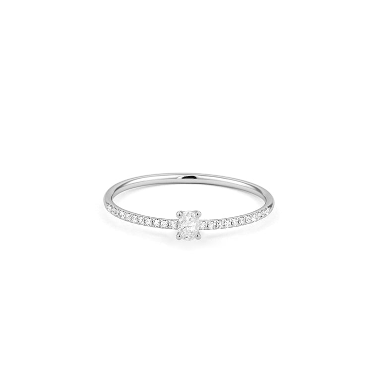 Oval Cut Diamond Band