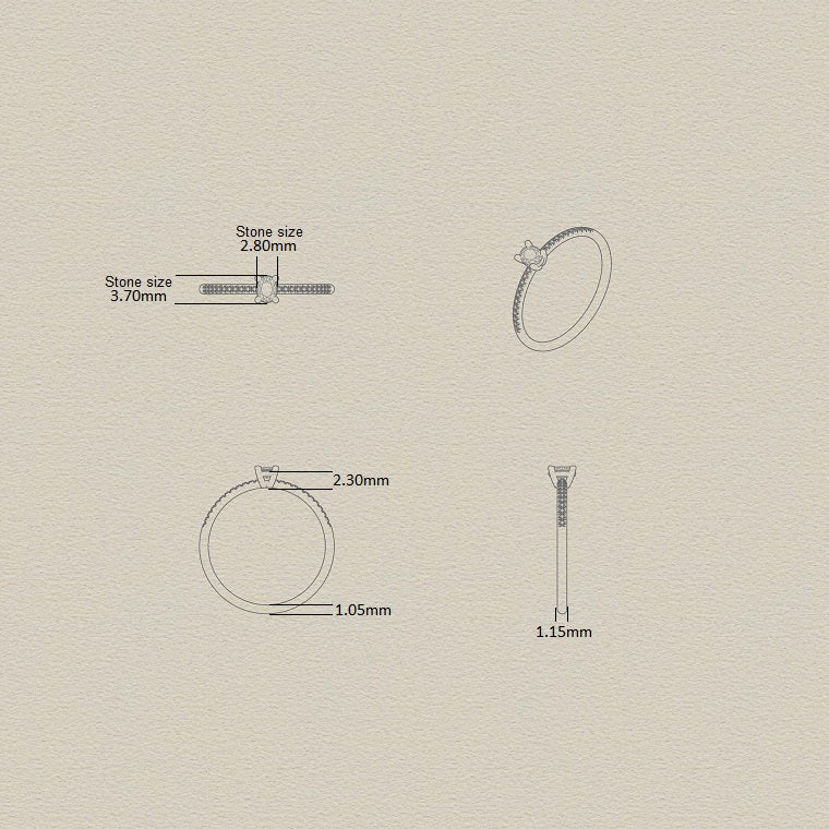 Oval Cut Diamond Band