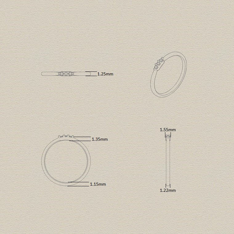 Minimalist Diamond Ring