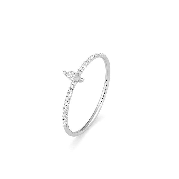 Marquise-Cut Diamond Ring
