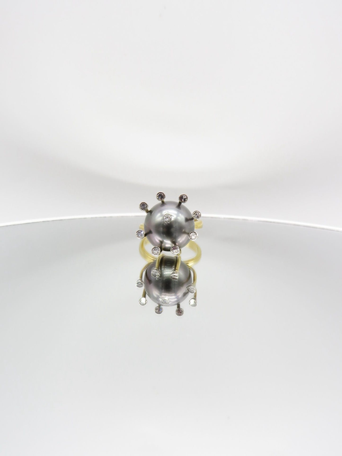 Golden Embrace Tahitian Pearl Ring