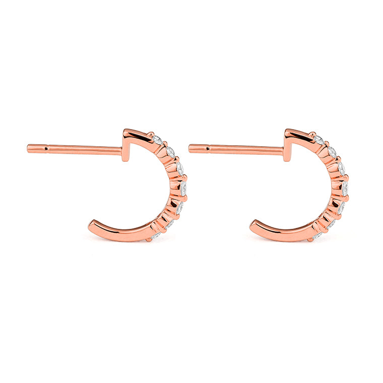 Diamond Arc Earrings