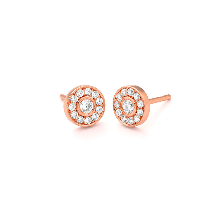 Diamond Halo Studs