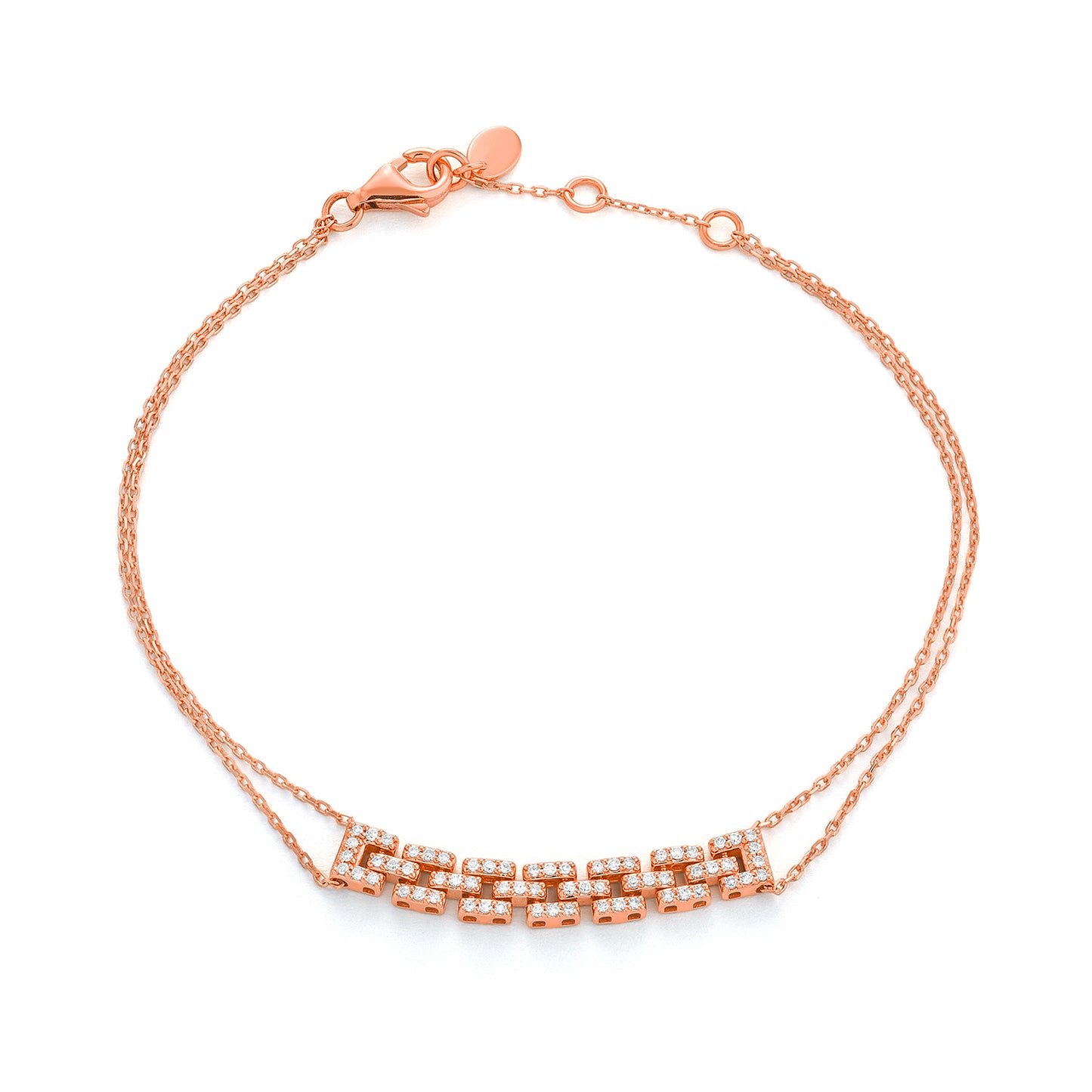 Chain Motif Diamond Bracelet