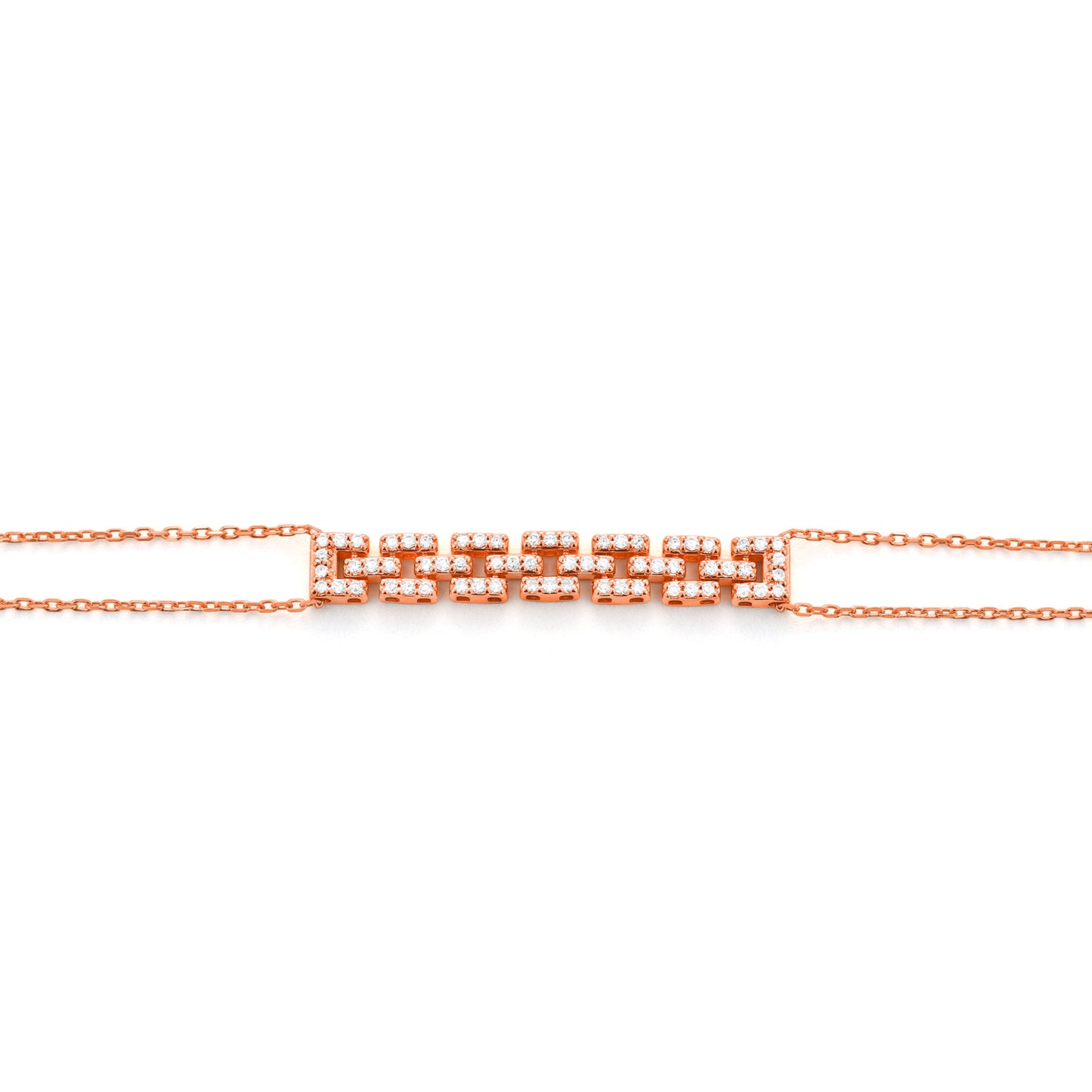 Chain Motif Diamond Bracelet