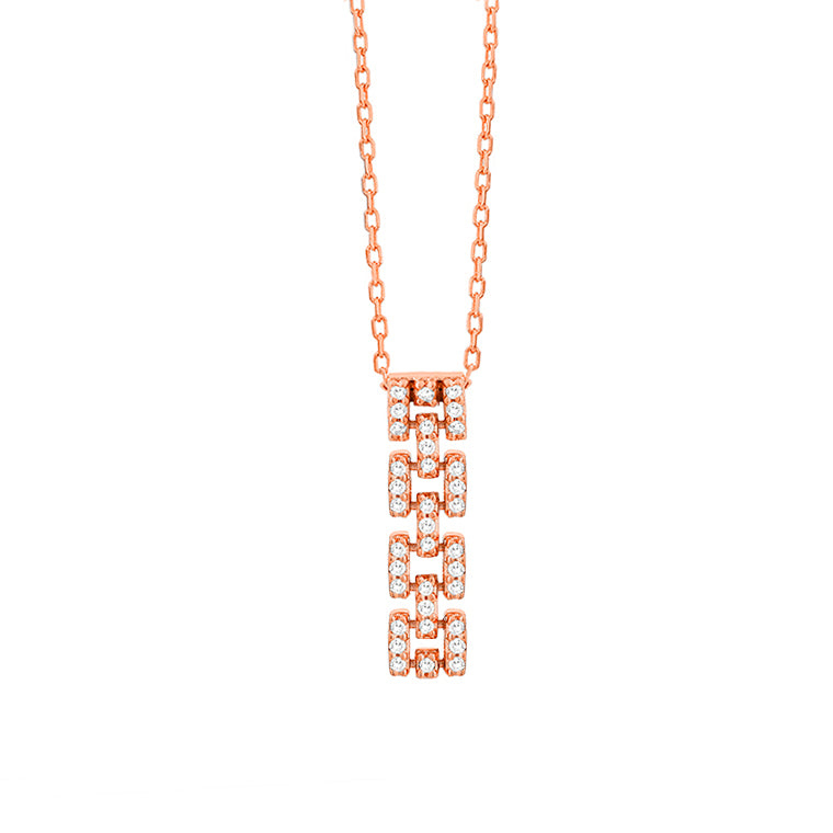 Chain Motif Diamond Pendant