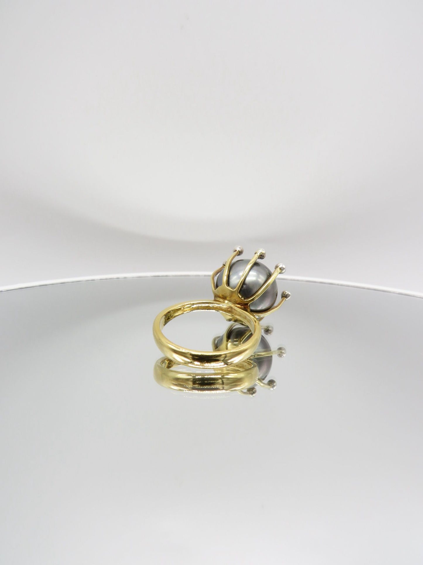 Golden Embrace Tahitian Pearl Ring