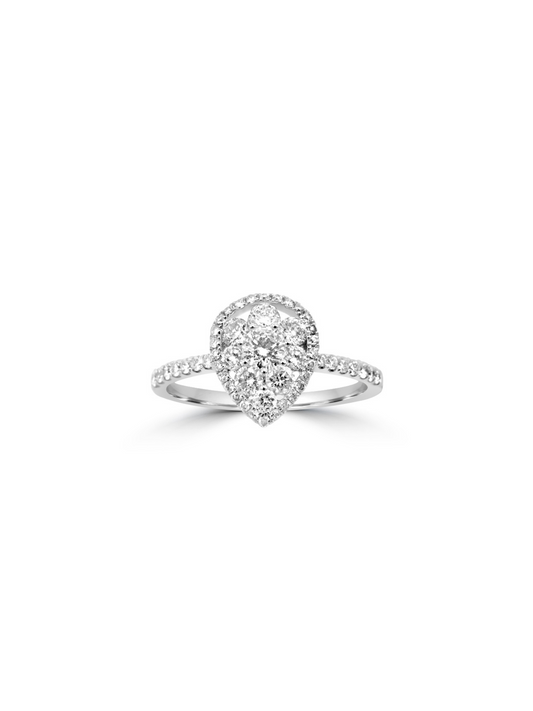 Diamond Pear Ring