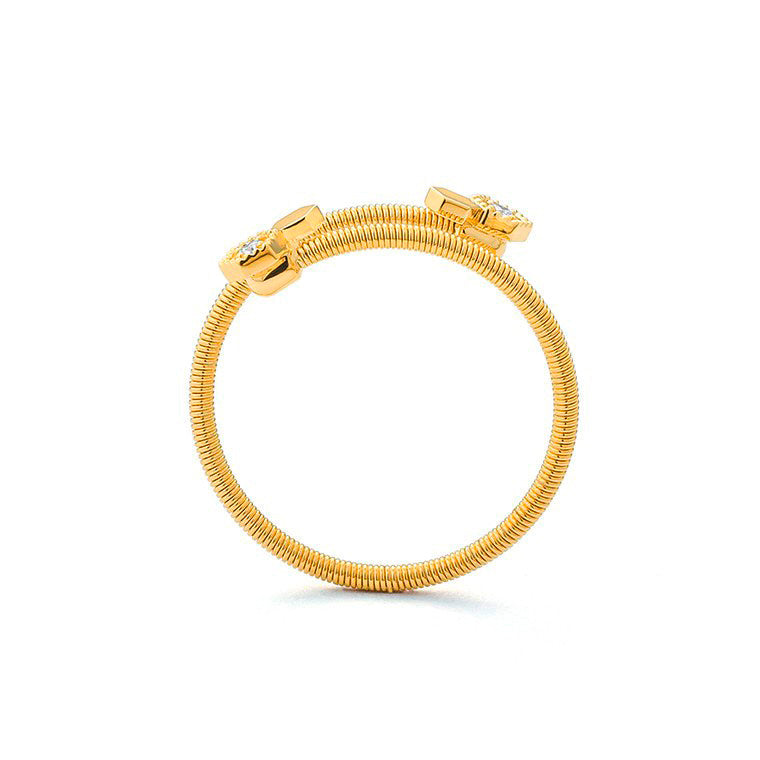 Diamond Honeycomb Ring