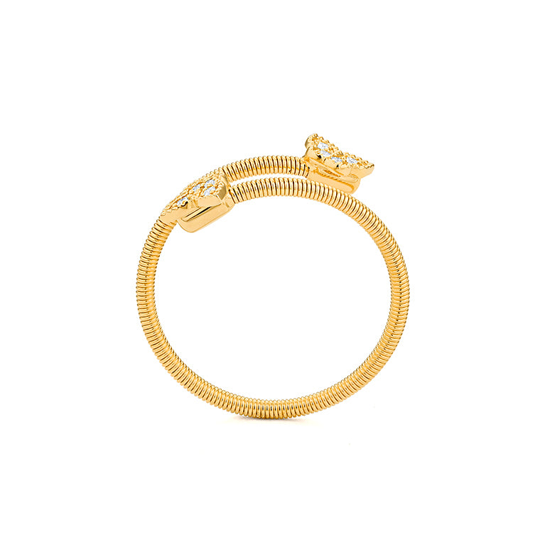 Diamond Butterfly Ring