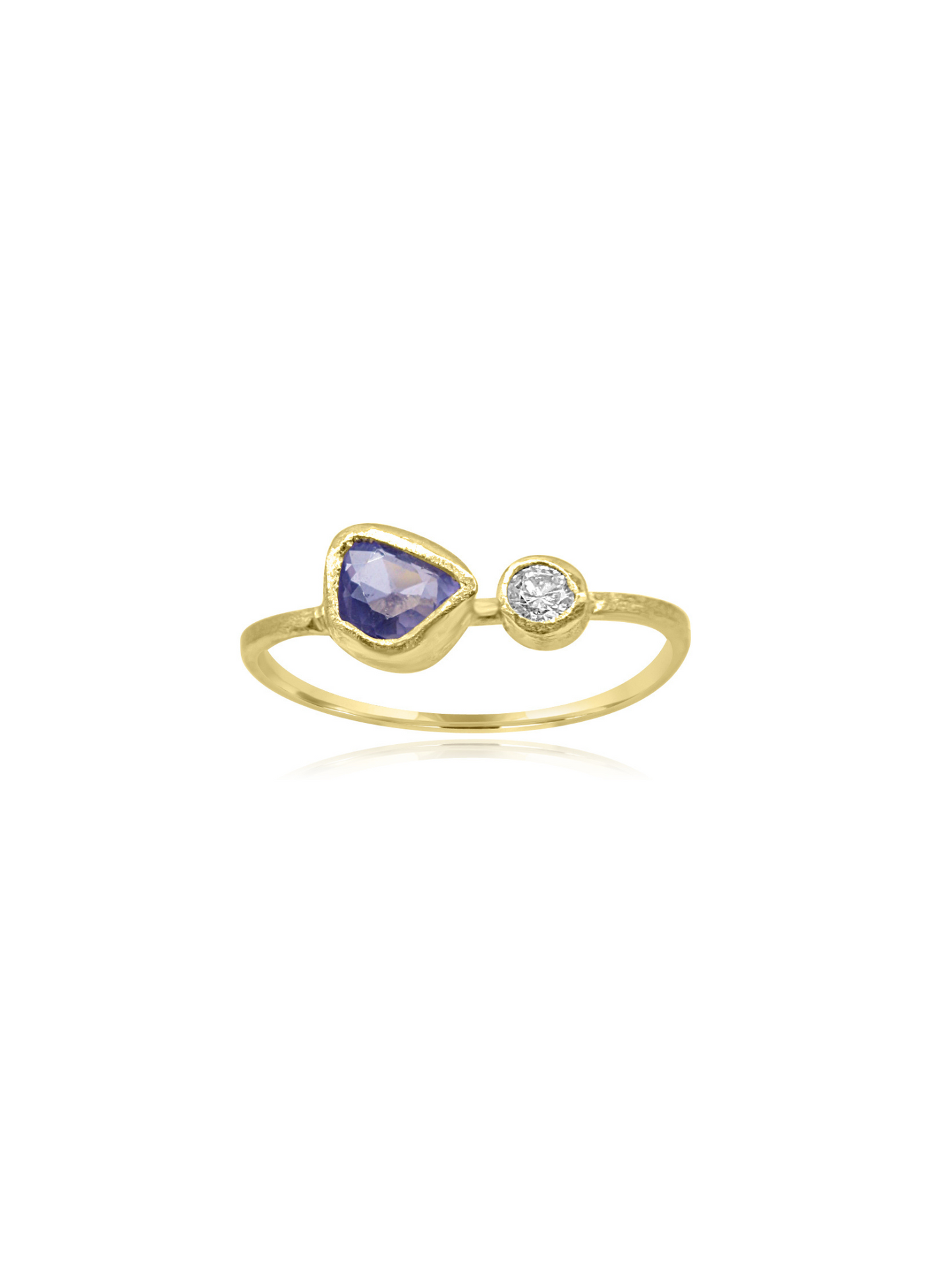 Handmade Sapphire Gold Ring