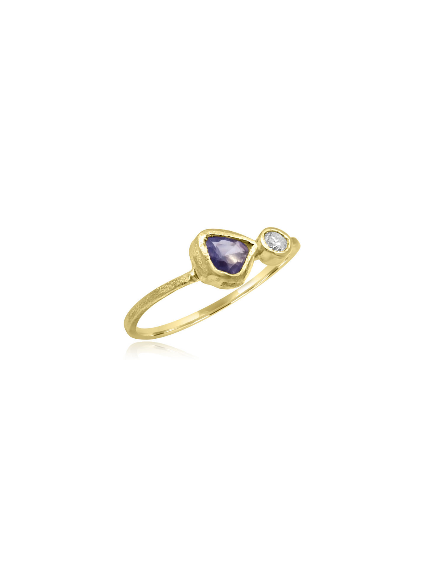 Handmade Sapphire Gold Ring