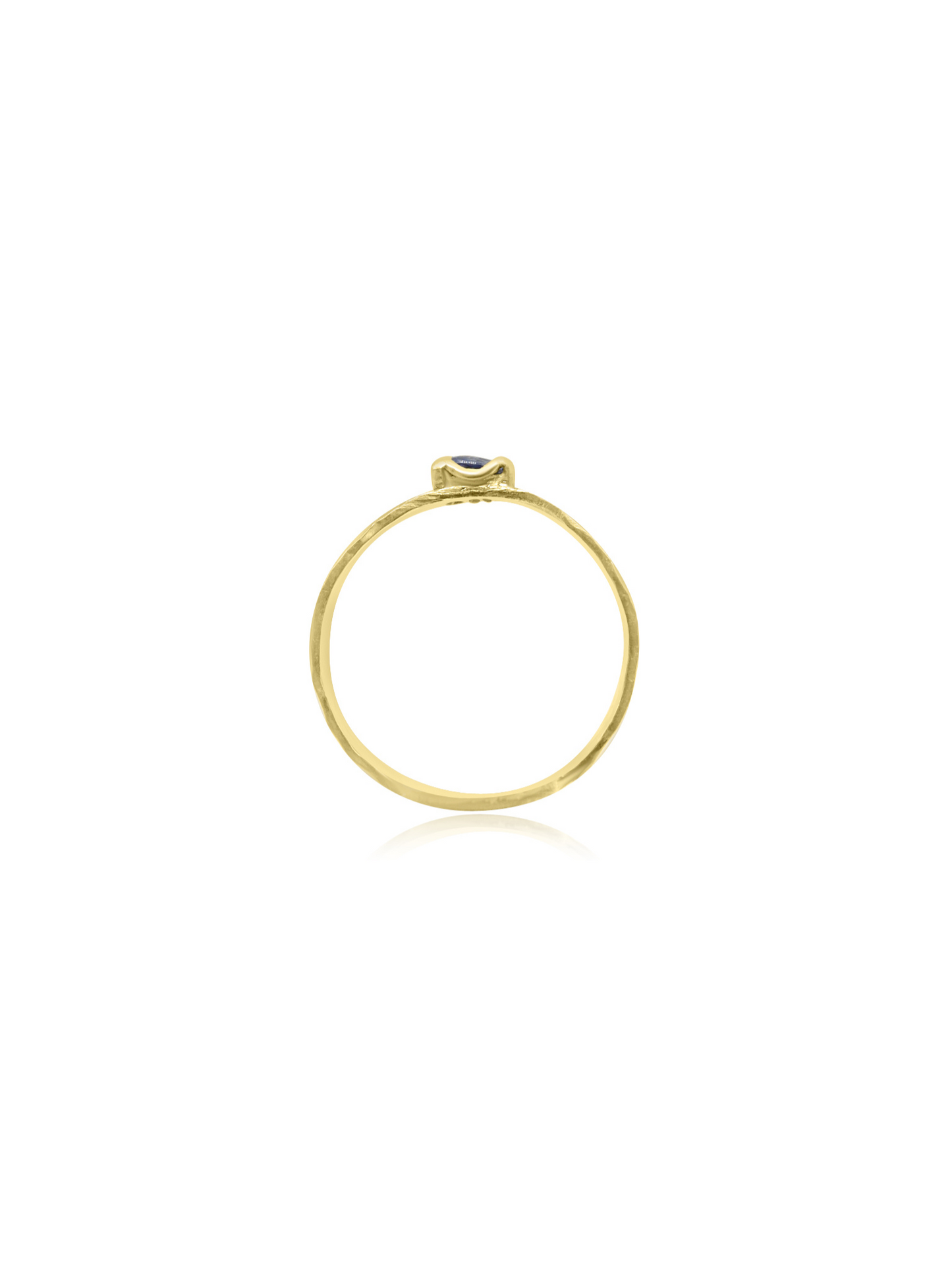 Handmade Blue Sapphire Gold Ring
