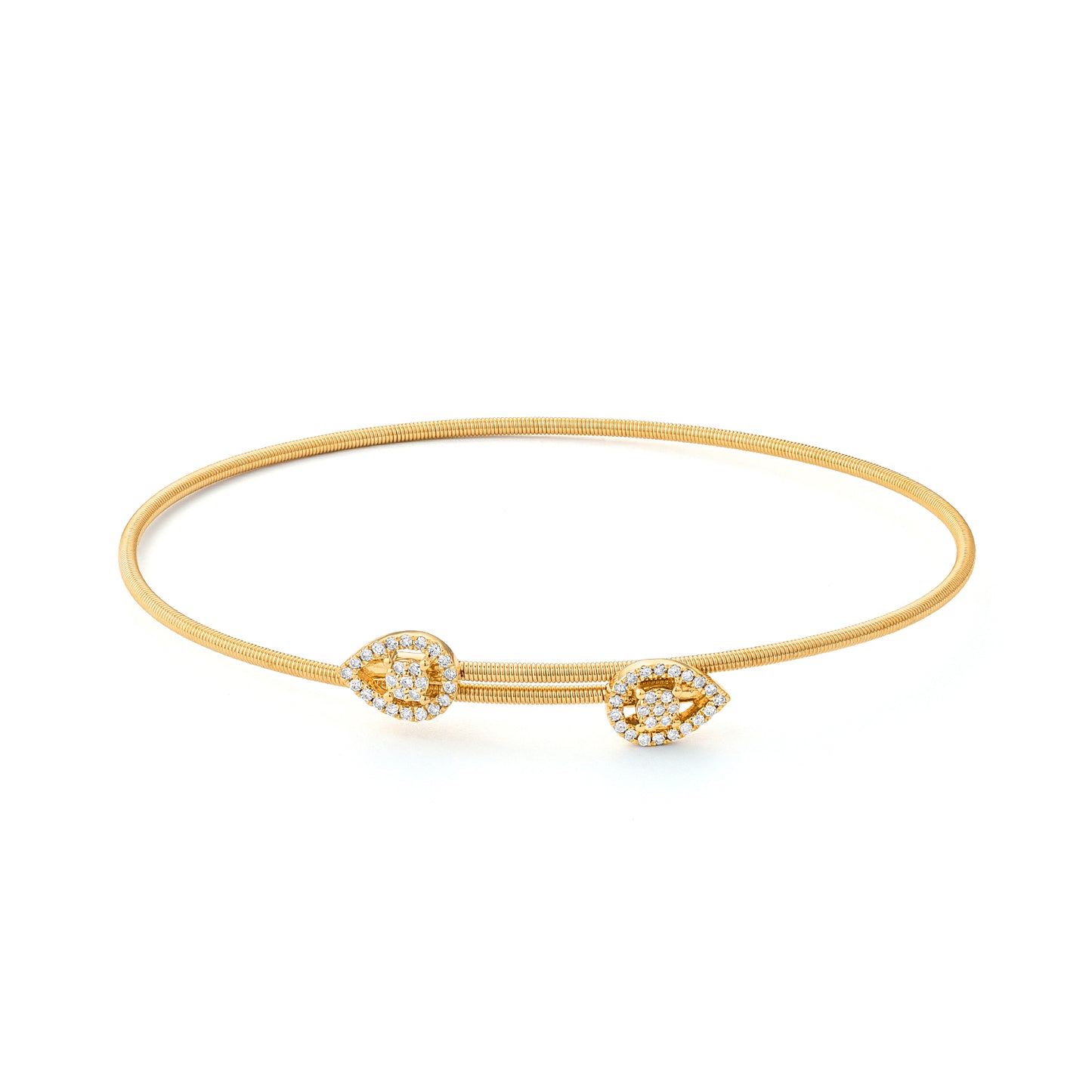 Diamond Petal Bangle