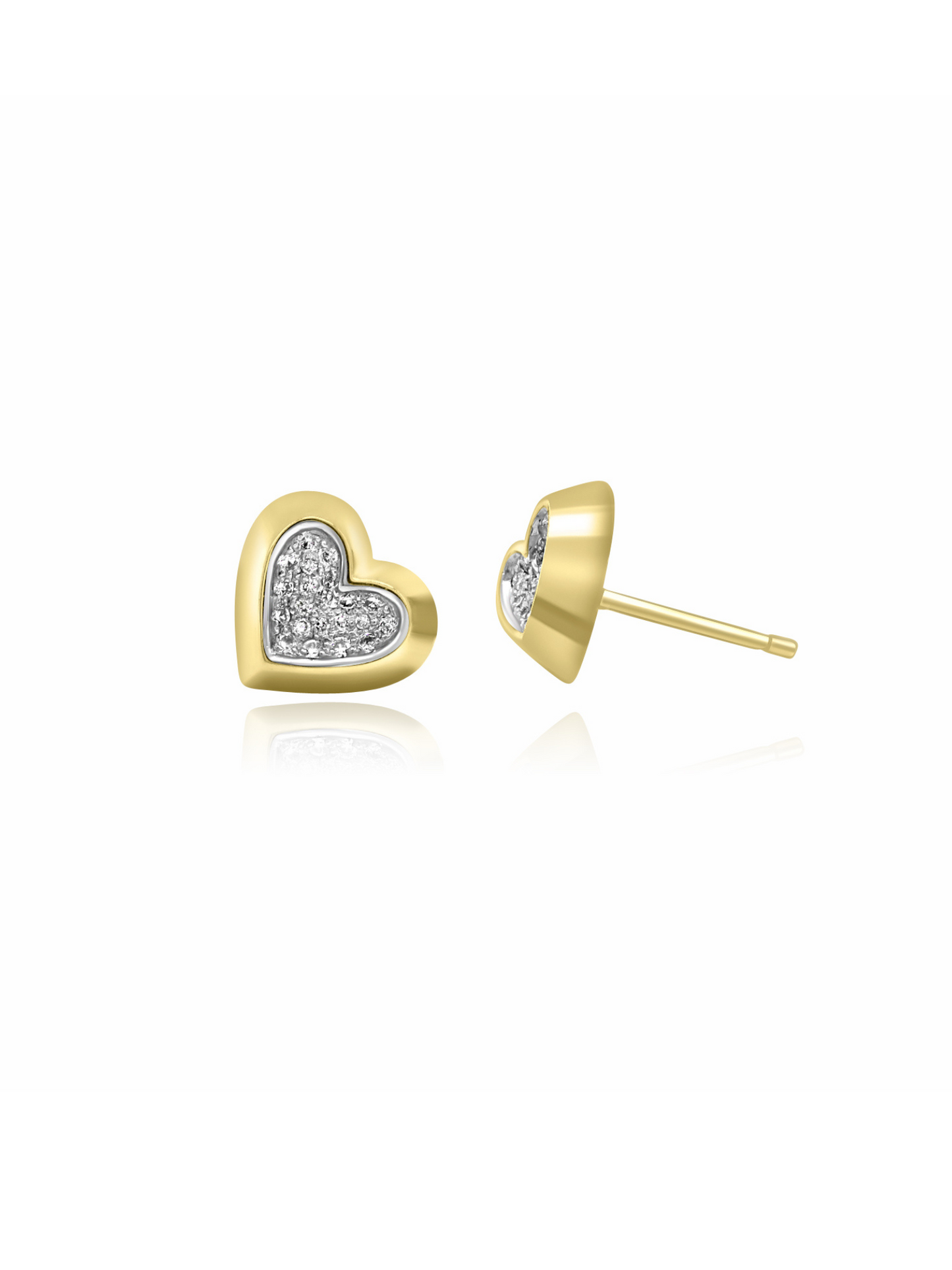 Diamond Heart Earrings