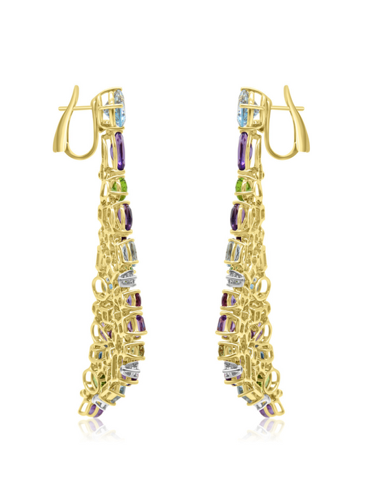 Colourful Chandelier Earrings