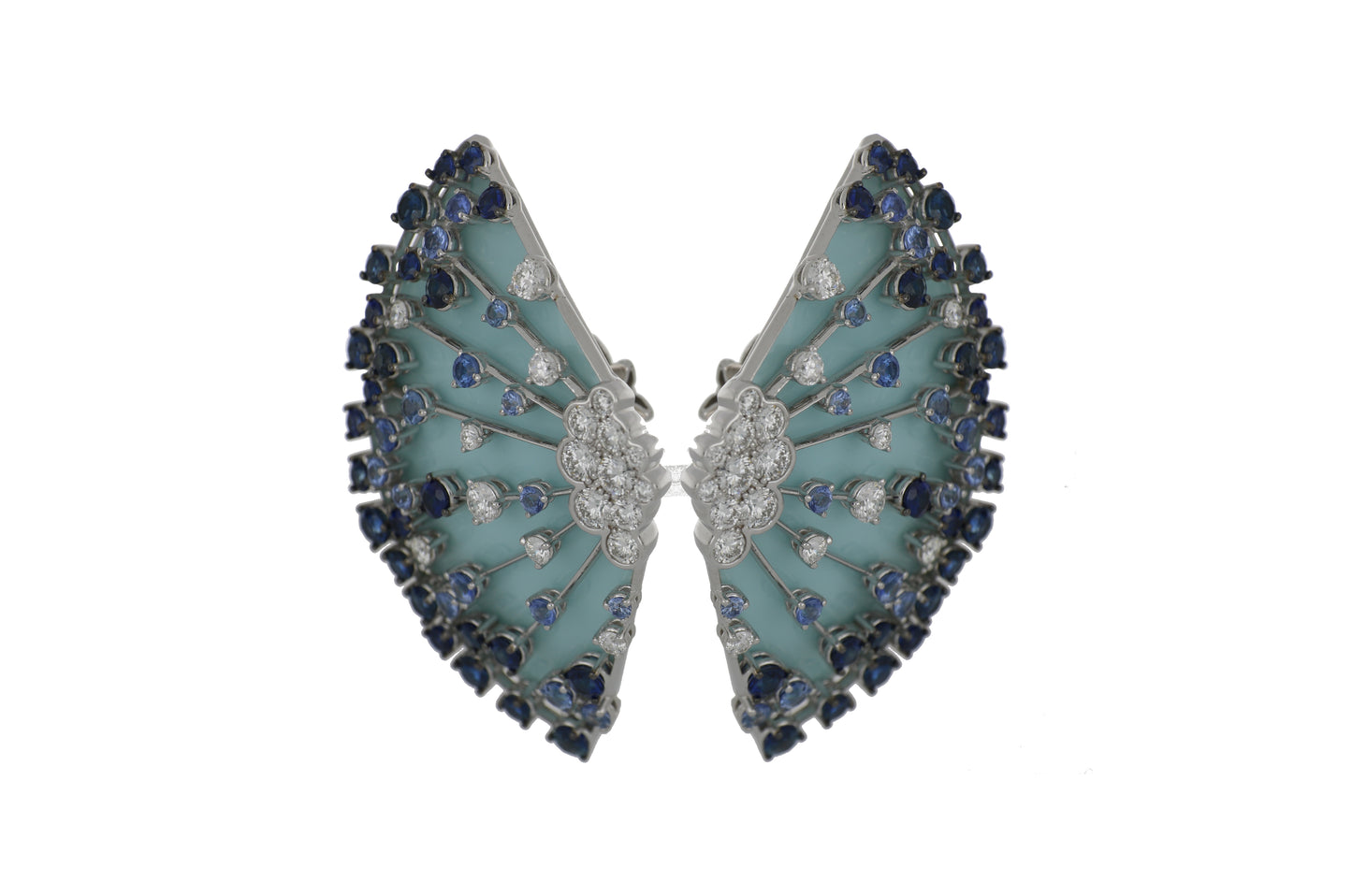 Diamond and Sapphire Earrings