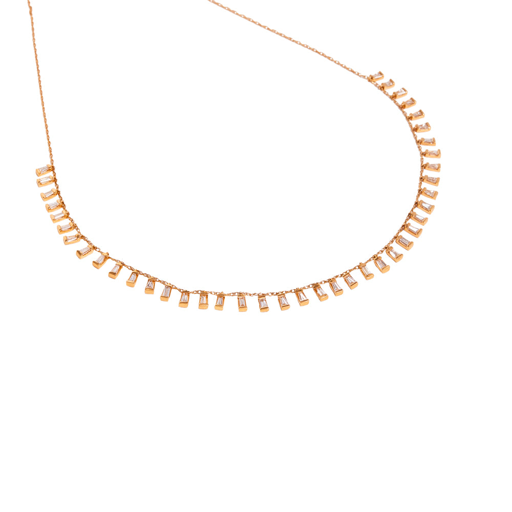 Dancing Diamond Necklace