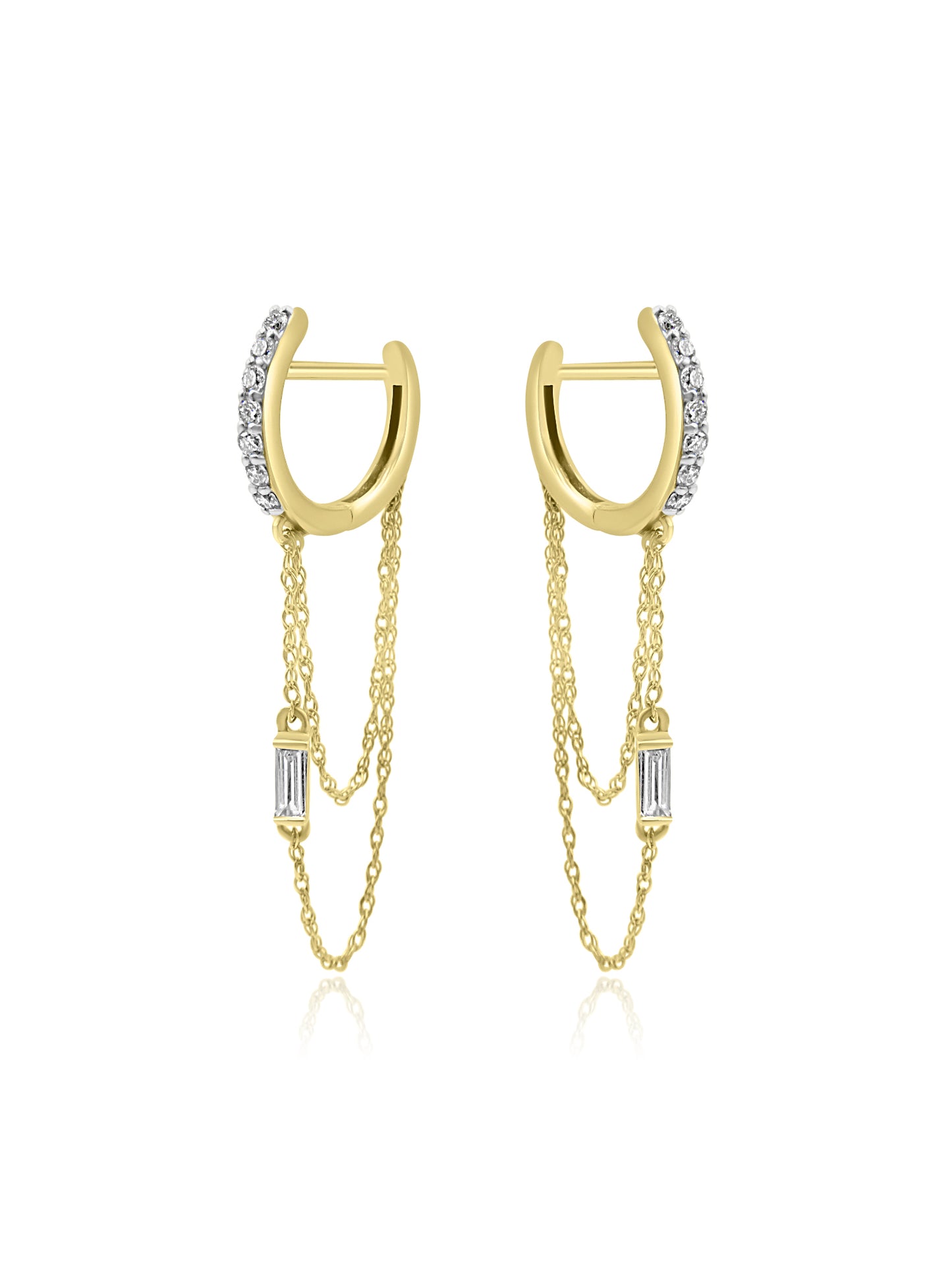 Diamond Hoop Earrings
