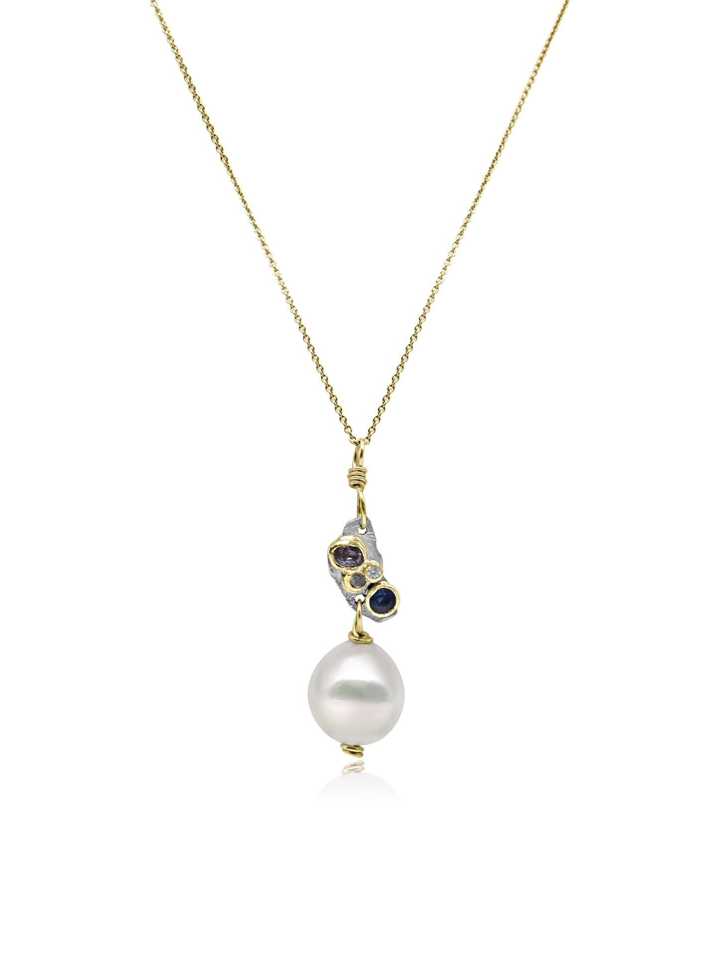 Handmade Gold and Pearl Necklace