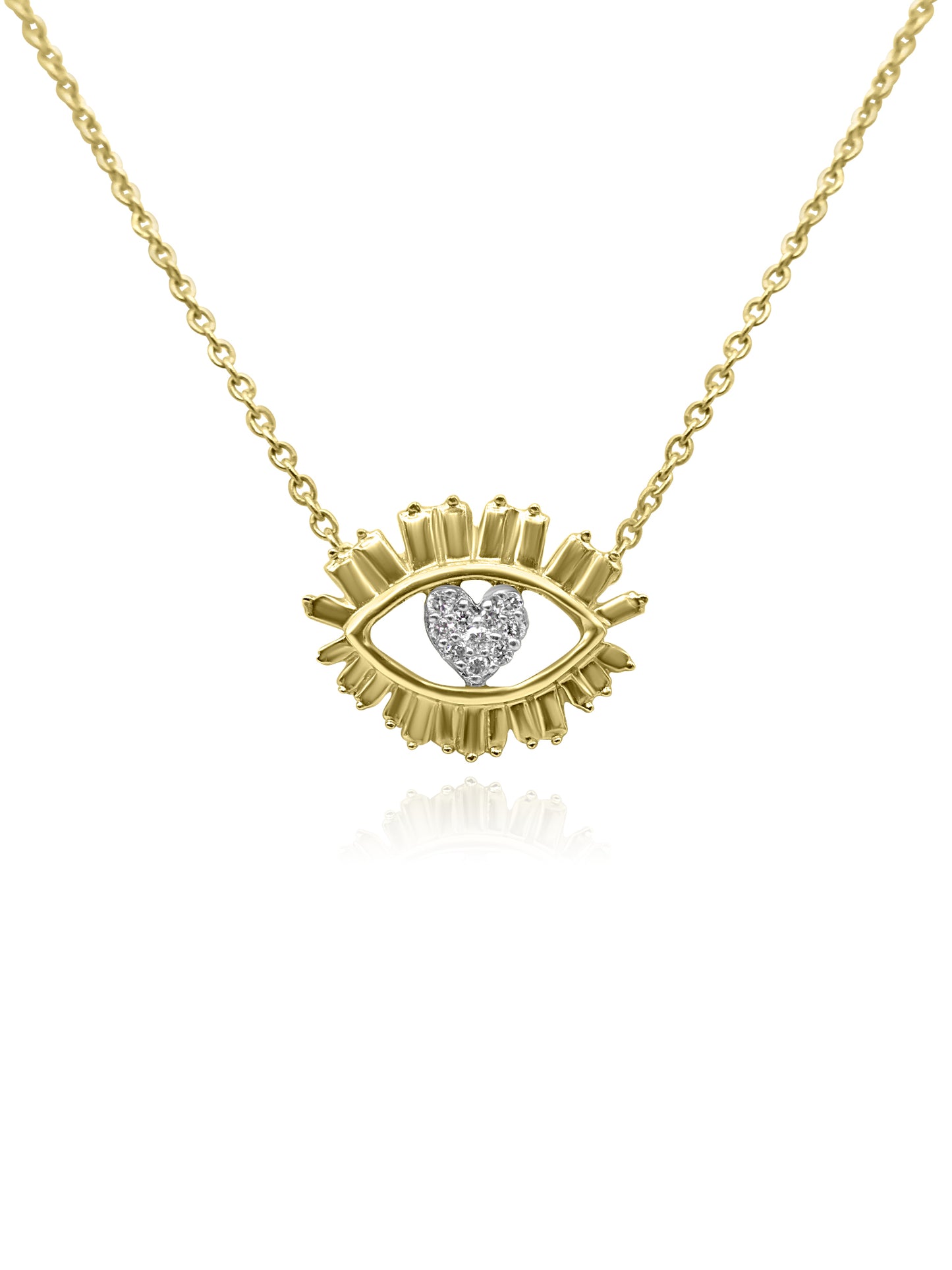 Heart Eye Necklace