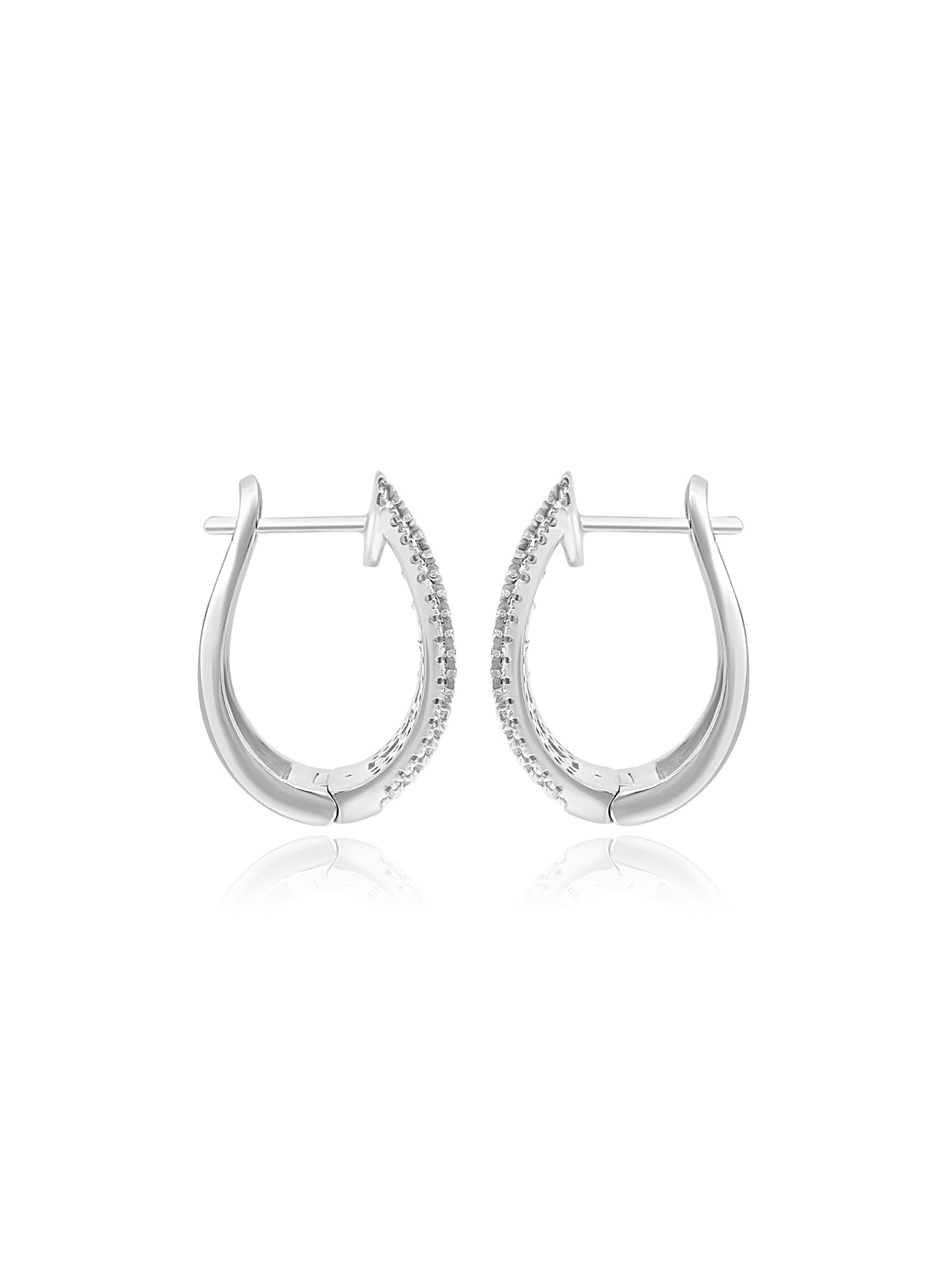 Diamond Hoop Earrings