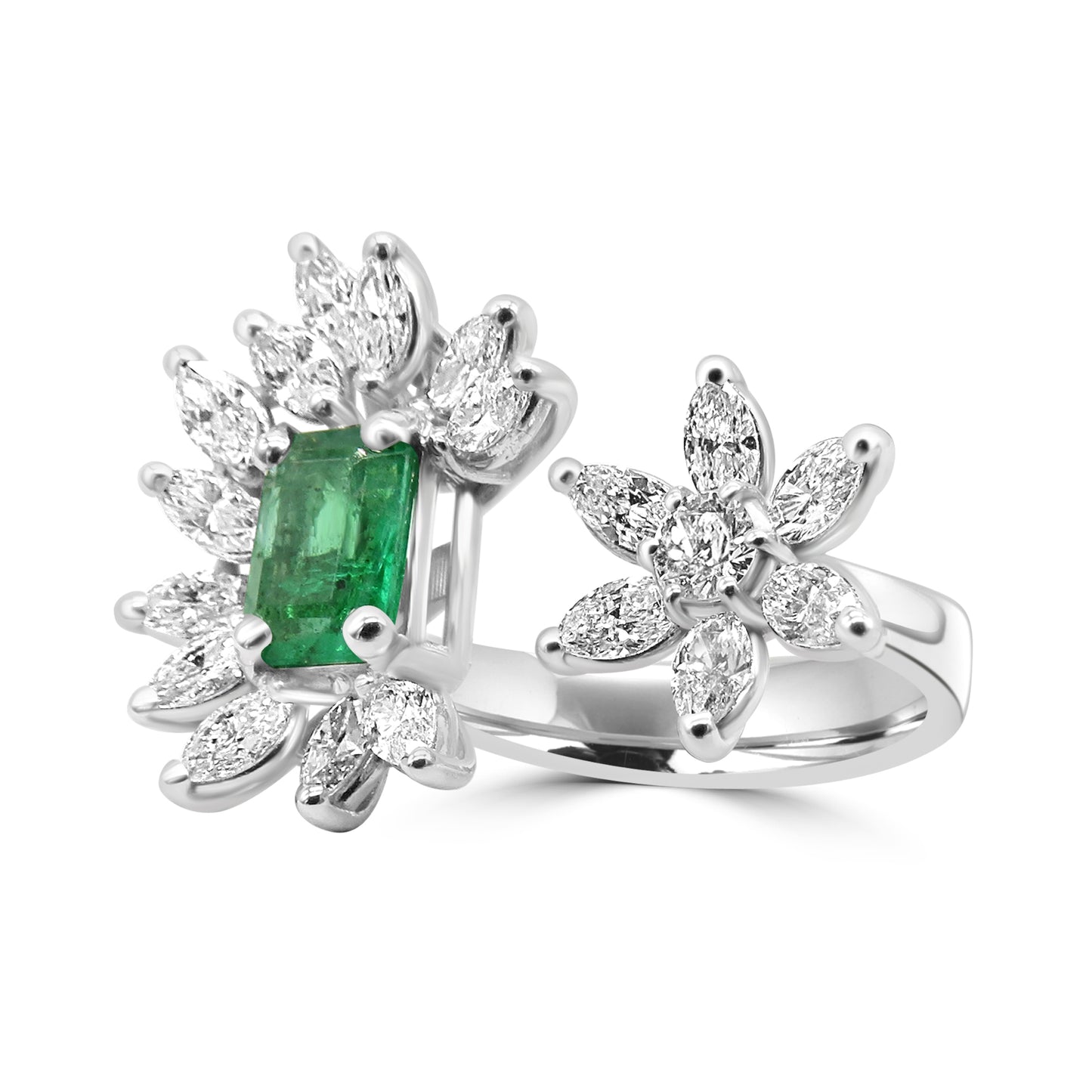 Emerald and Diamond Ring
