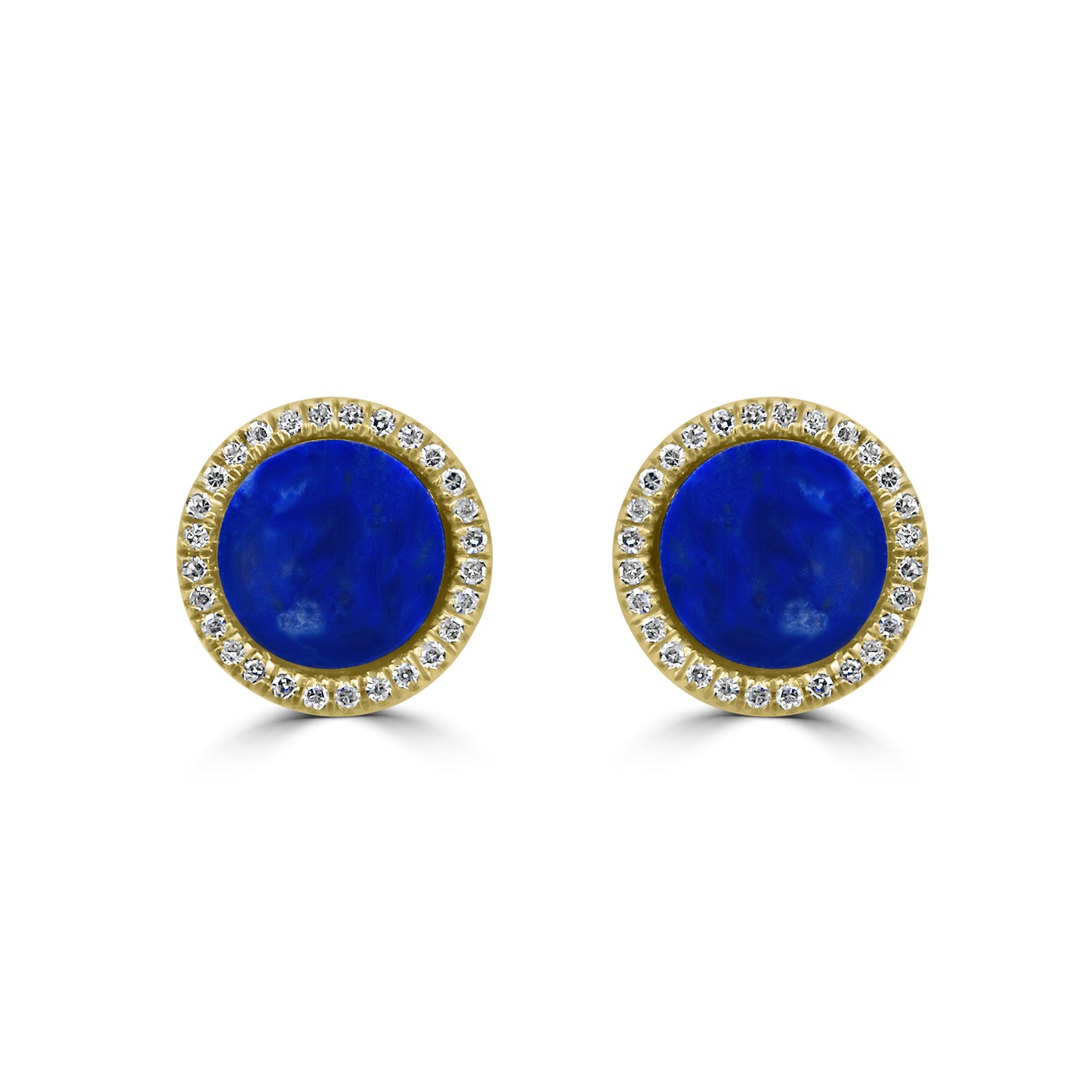 Diamond and Lapis Studs