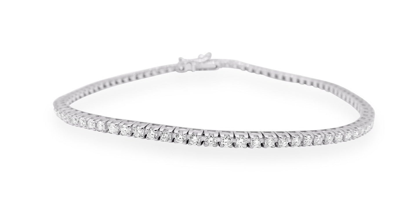 Gold Full Diamond Tennis Bracelet