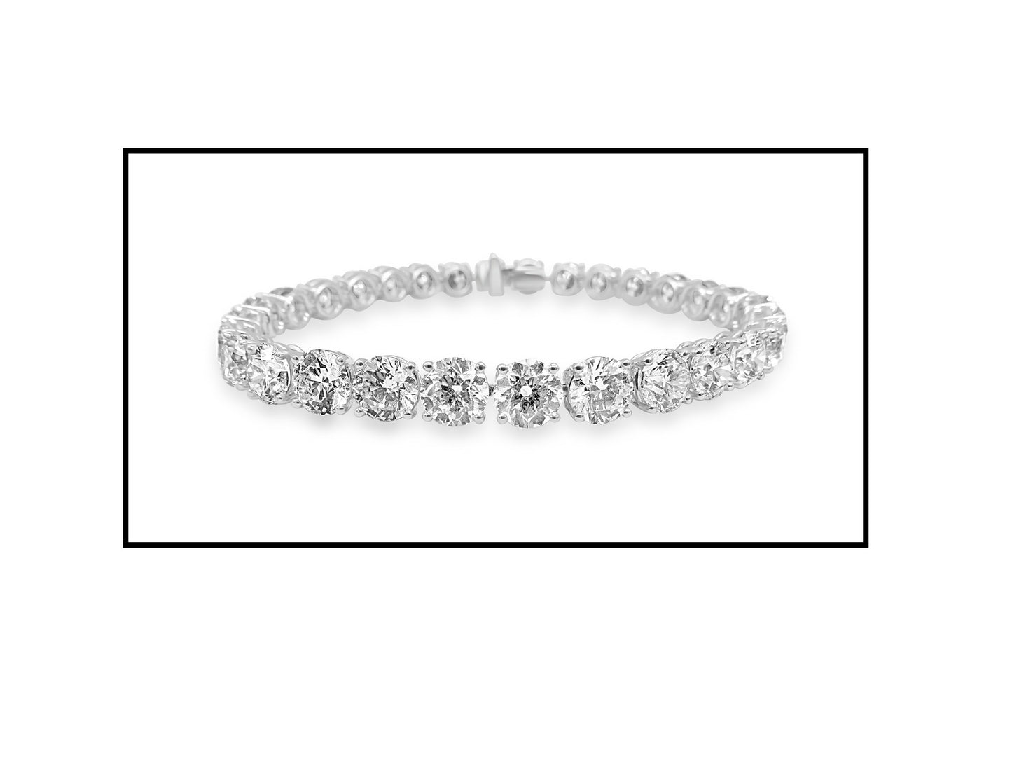 Important Full Diamond Tennis Bracelet
