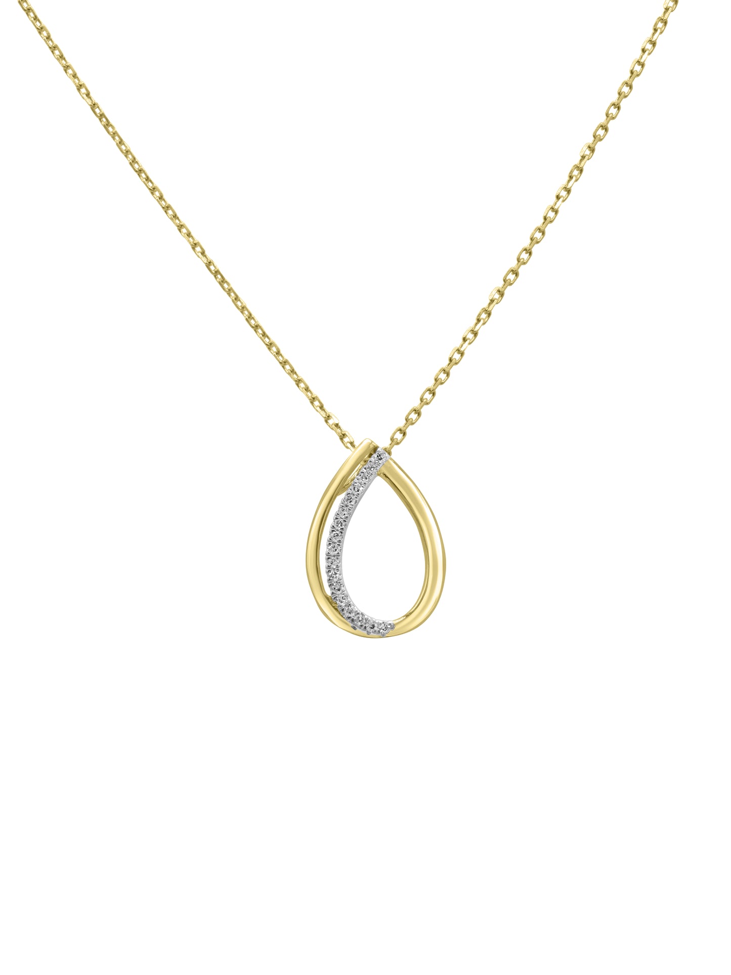 Gold Tear Drop Necklace