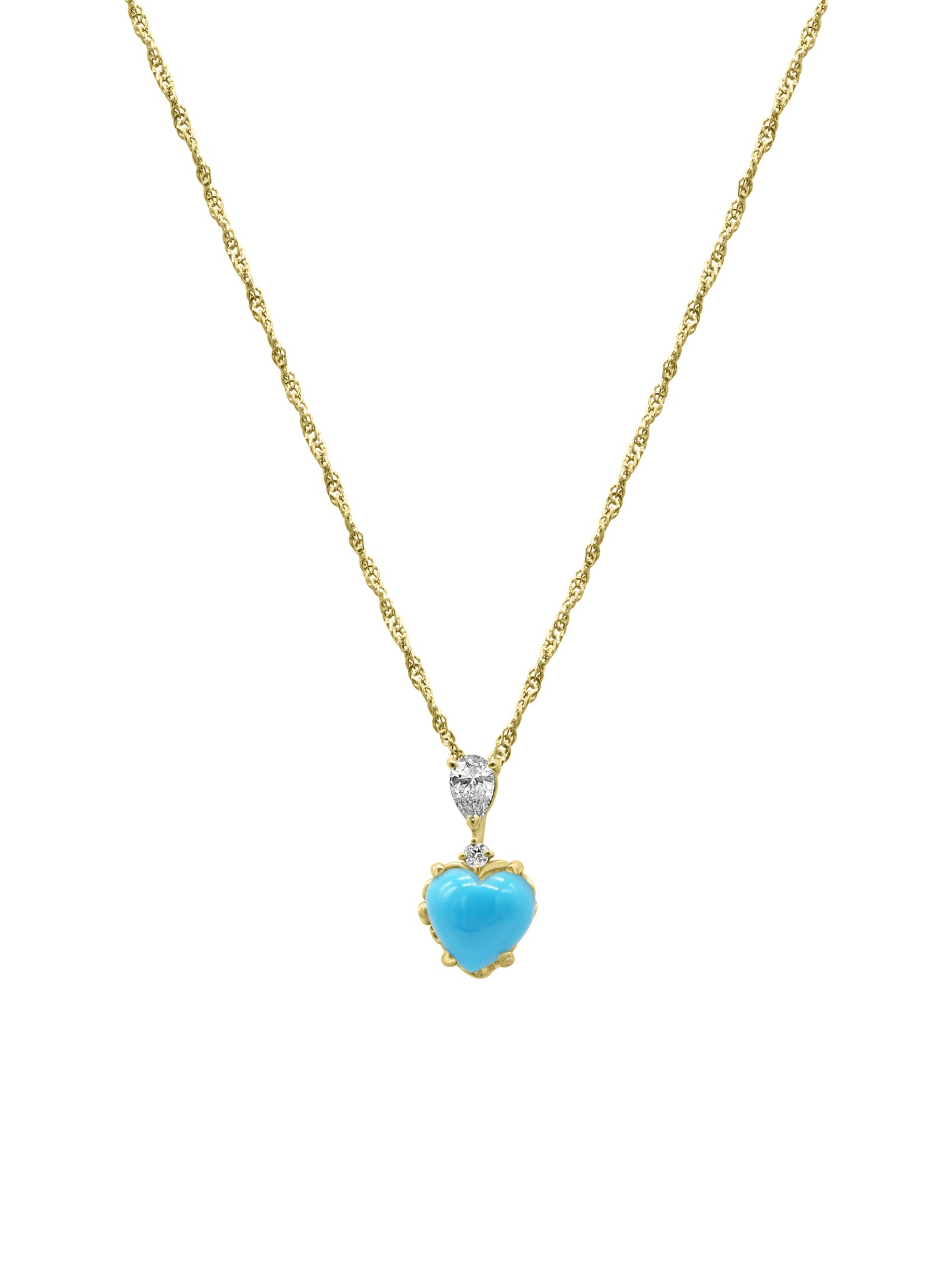 Turquoise Heart Necklace