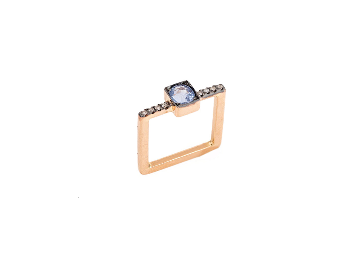 Spinel and Diamond Ring
