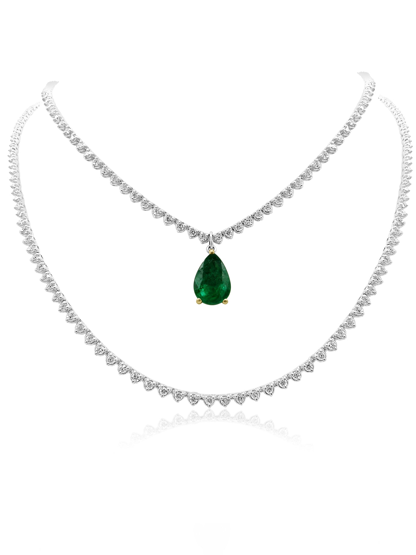 Emerald and Diamond Necklace