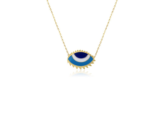 Gold Evil Eye Necklace