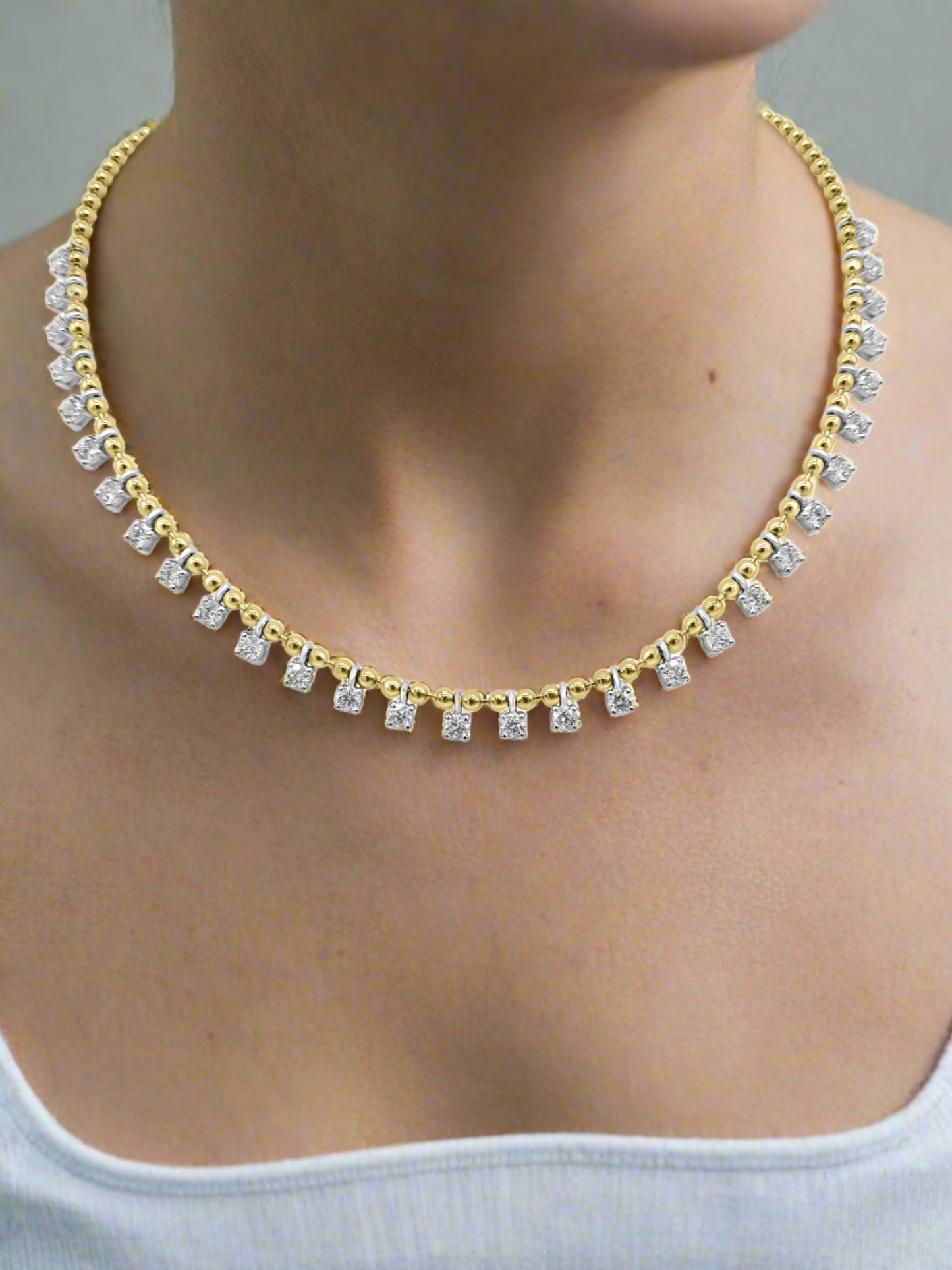 Gold and Diamond Necklace