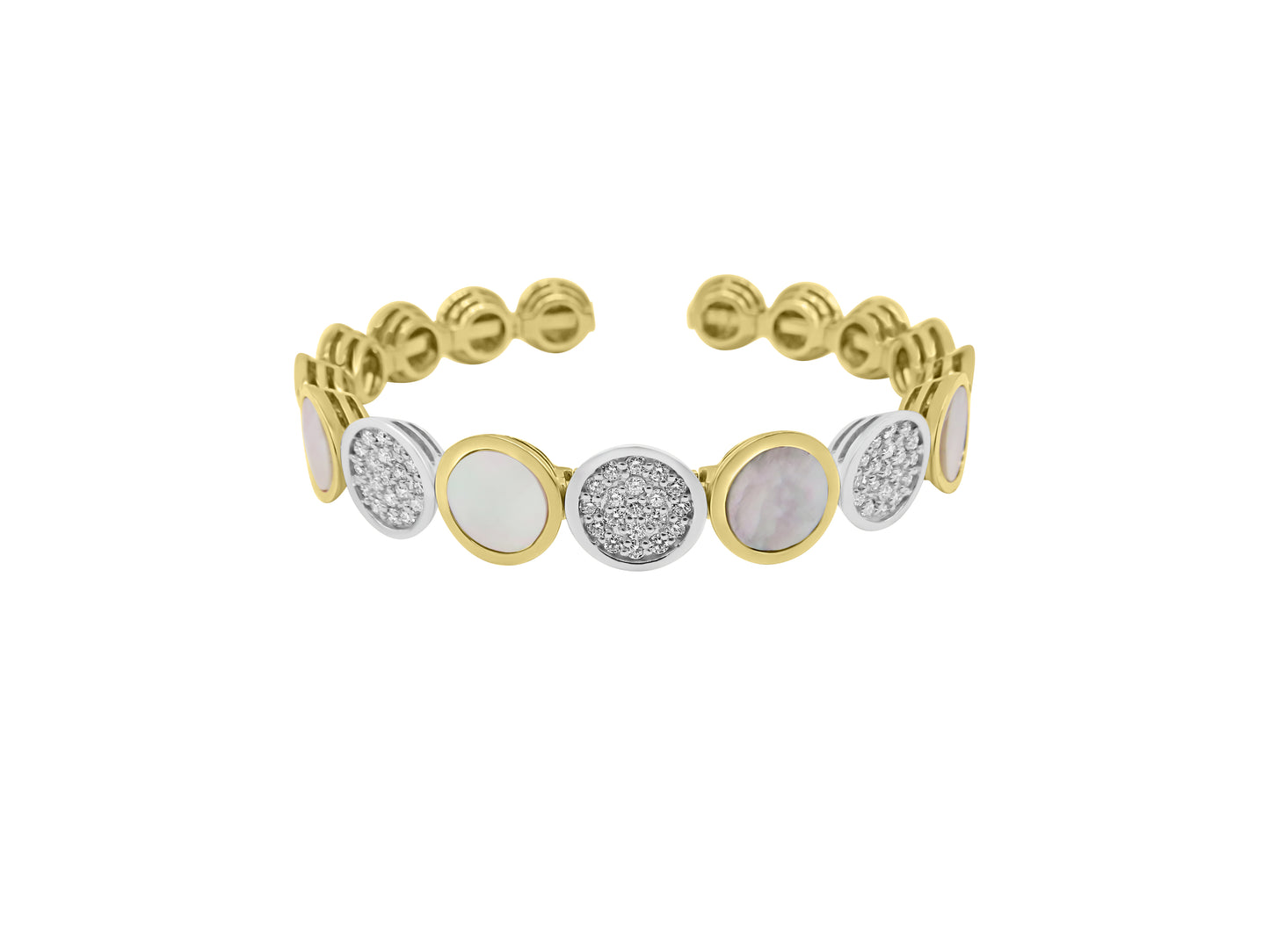 Gold and Diamond Bangle