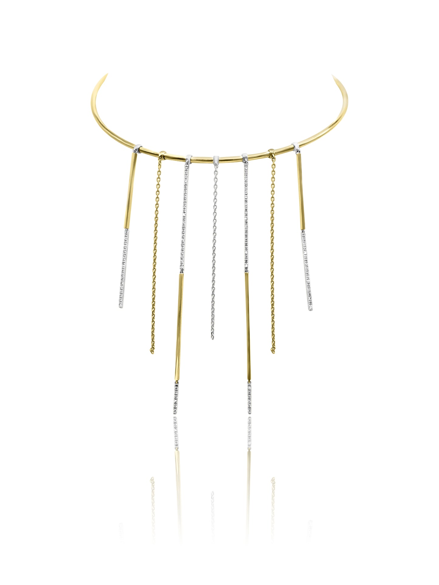 Gold Waterfall Necklace