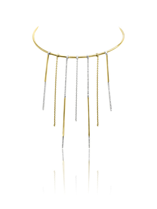 Gold Waterfall Necklace