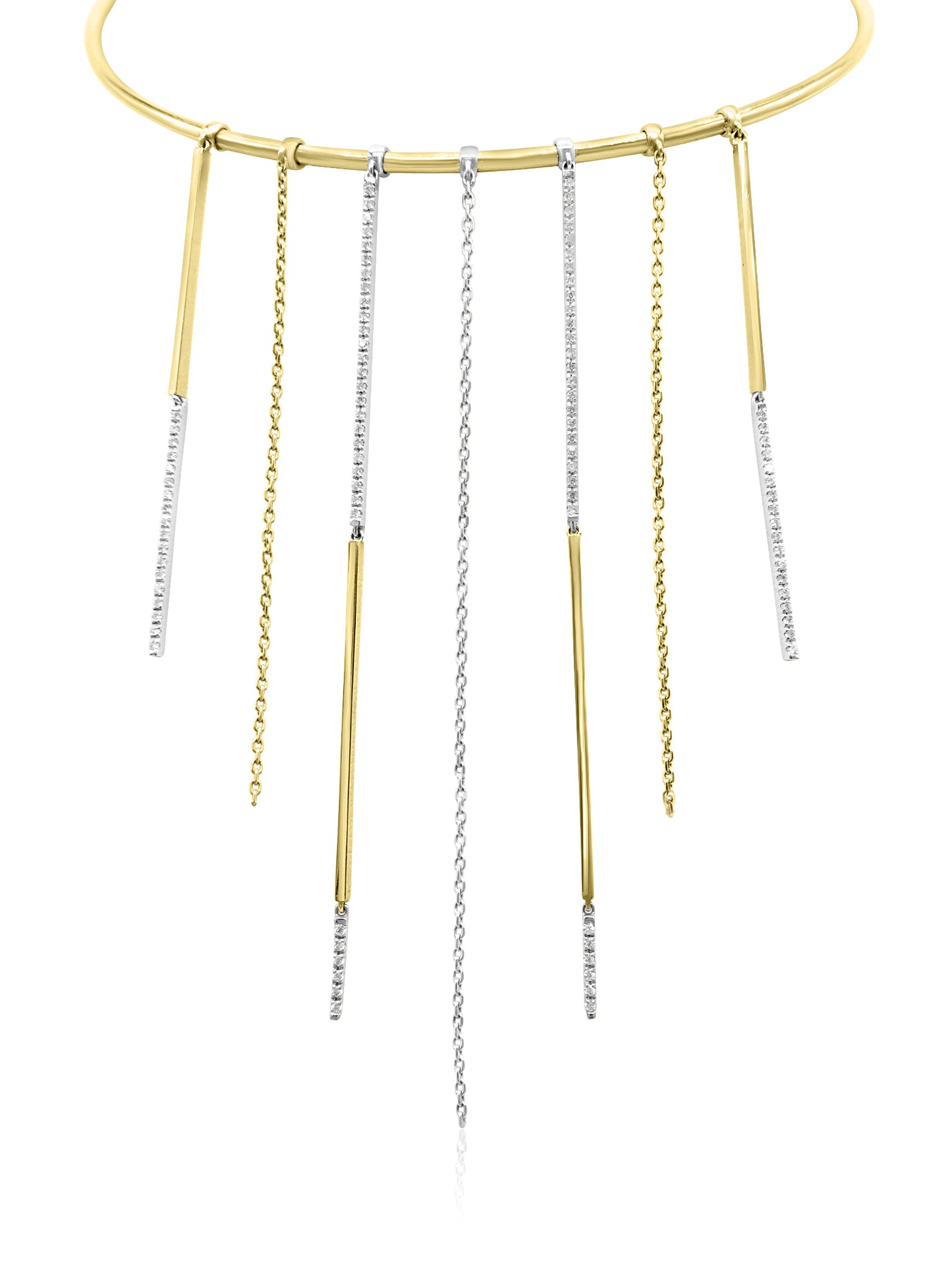 Gold Waterfall Necklace