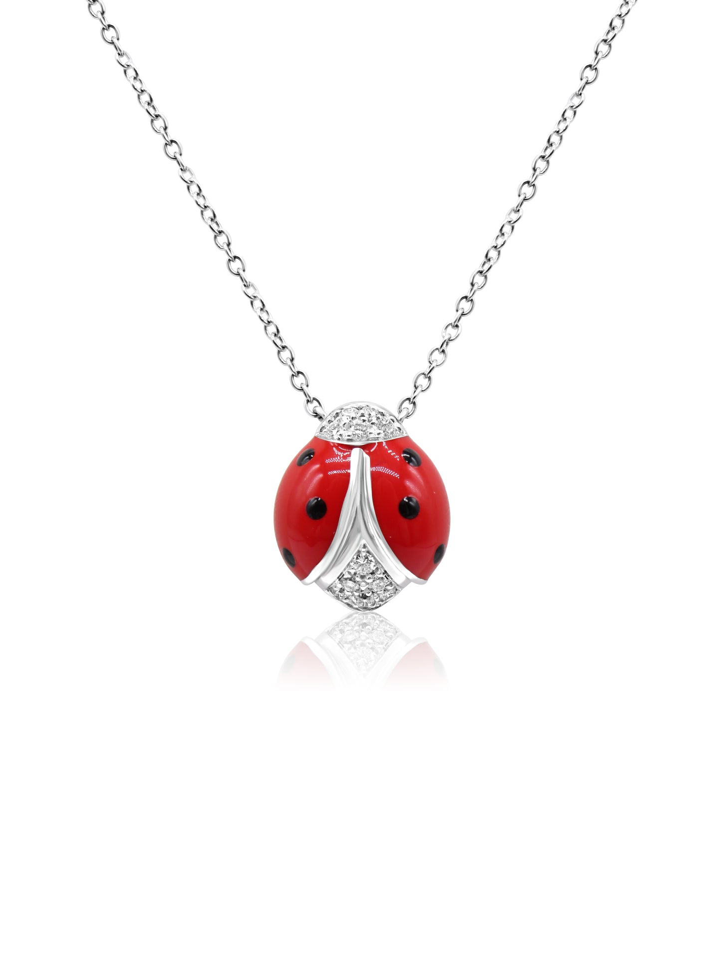 Ladybug Diamond Necklace