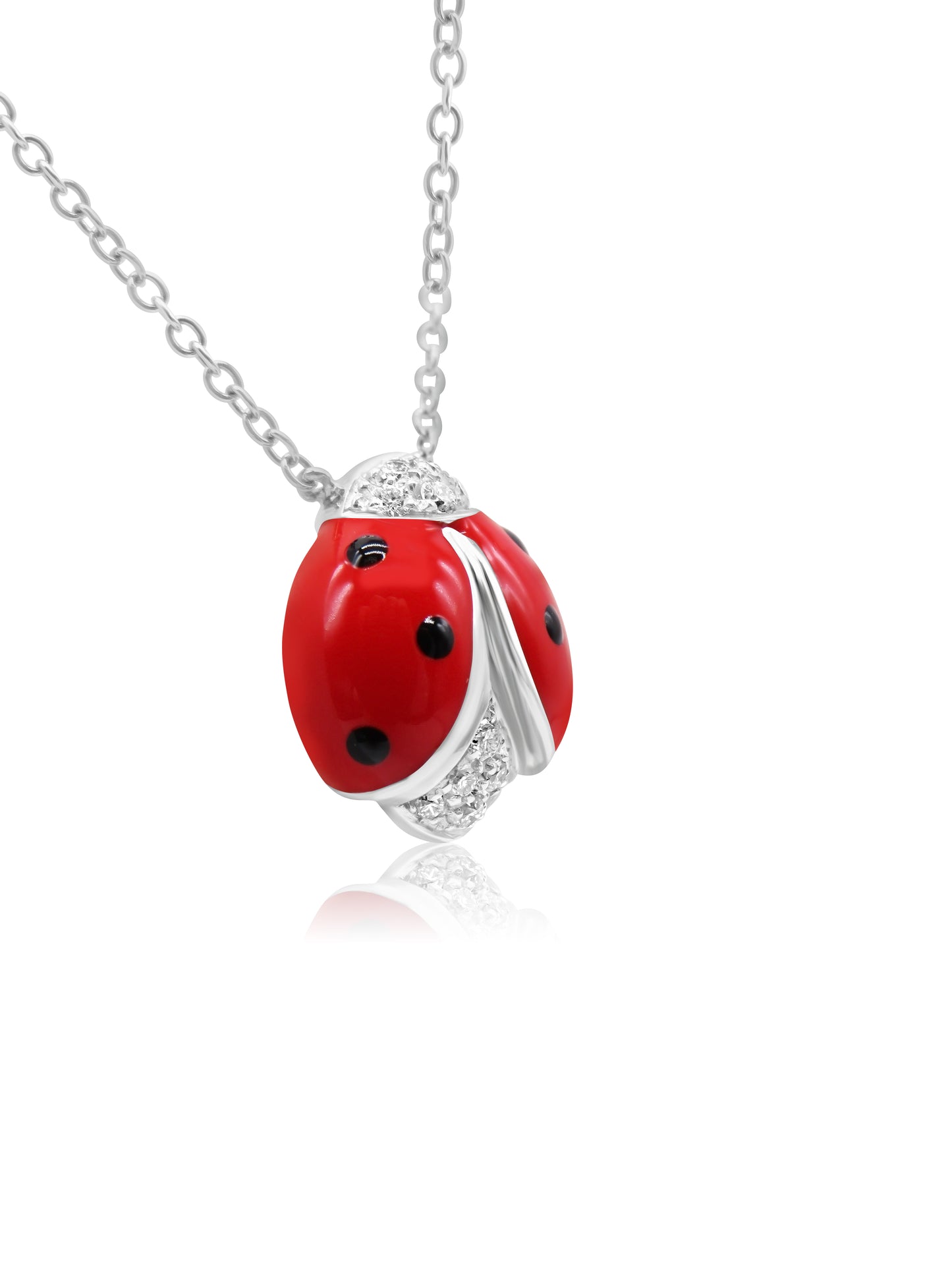Ladybug Diamond Necklace