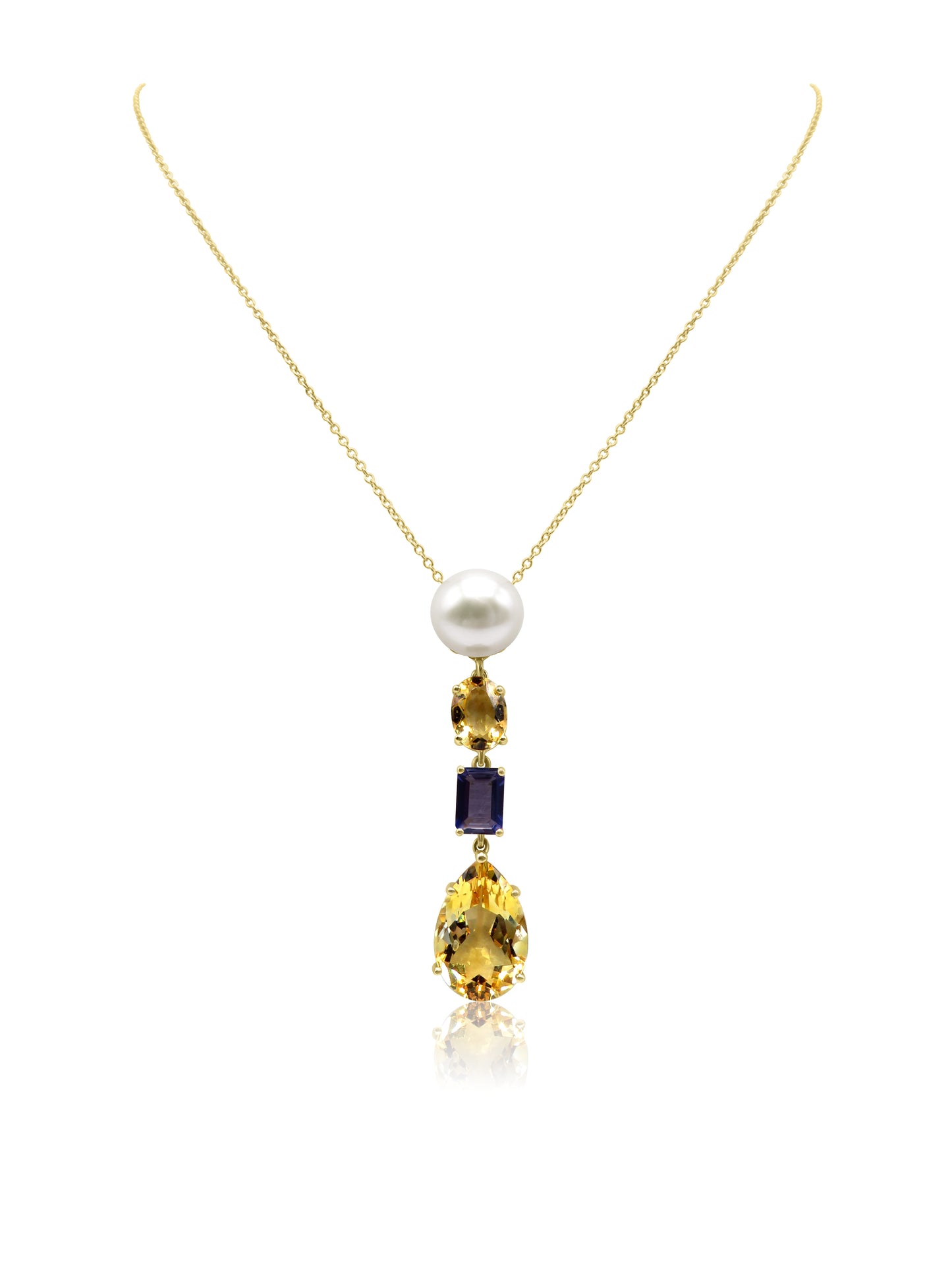 Pearl and Citrine Necklace